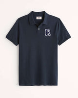 NAVY BLUE POLO SHIRT | INITIAL MINI - R-