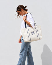 TOTE BAG CONTRAST MARINO | INICIAL MINI