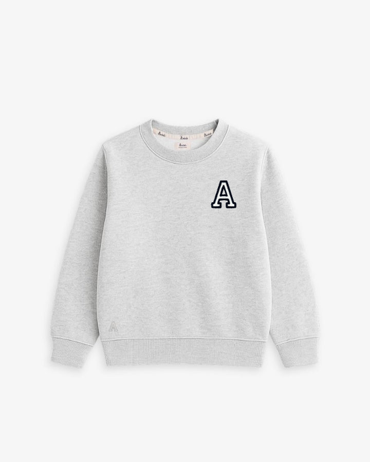 BABIES & KIDS GREY SWEATSHIRT | INITIAL