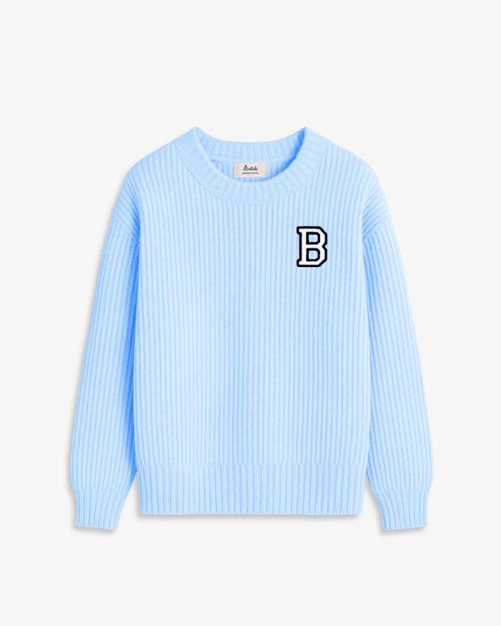 LIGHT BLUE SWEATER | INITIAL CLASSIC