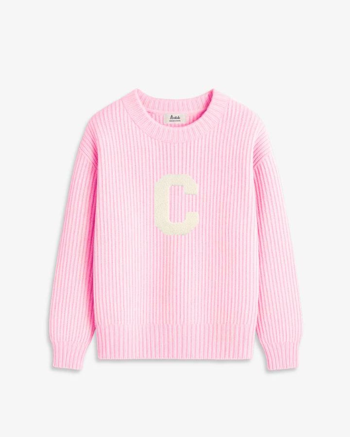 LIGHT PINK SWEATER | INITIAL CLASSIC