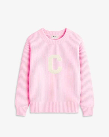 LIGHT PINK SWEATER | INITIAL CLASSIC