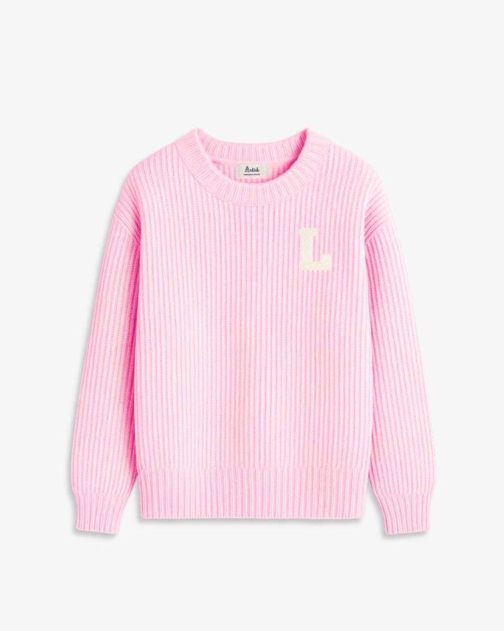 LIGHT PINK SWEATER | INITIAL CLASSIC