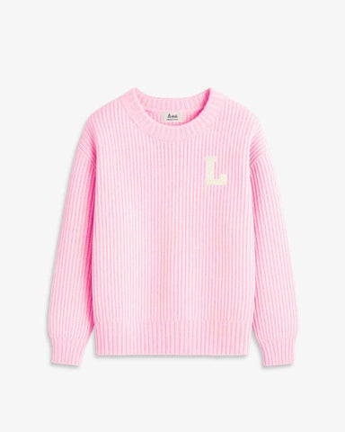 LIGHT PINK SWEATER | INITIAL CLASSIC