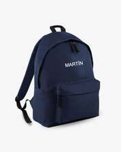 MOCHILA GRANDE AZUL MARINO |  BORDADO PERSONALIZADO
