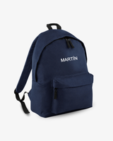MOCHILA GRANDE AZUL MARINO |  BORDADO PERSONALIZADO