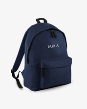 MOCHILA GRANDE AZUL MARINO |  BORDADO PERSONALIZADO