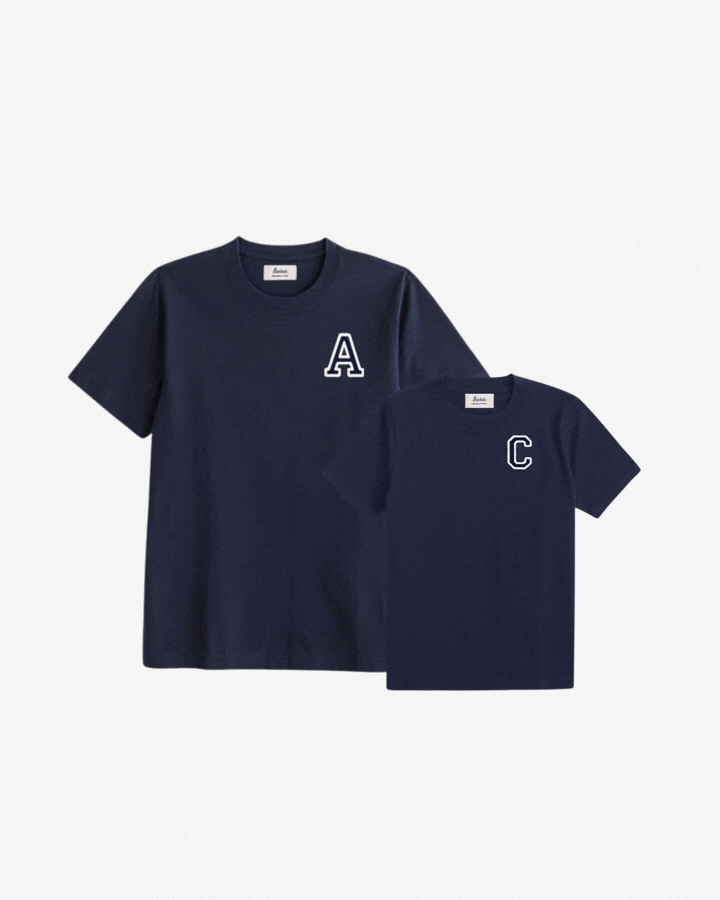 GIF PACK DE 2: CAMISETAS INICIAL | 1 ADULTO + 1 KID