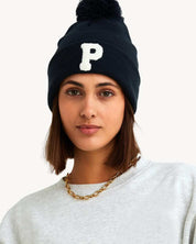 GORRO BORLA NAVY BLUE | INICIAL 5