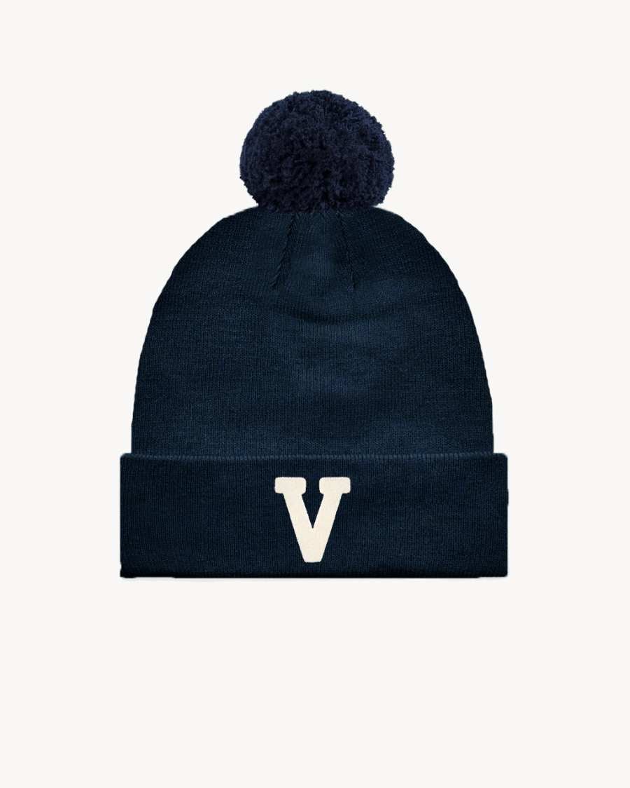 GORRO BORLA NAVY BLUE | INICIAL 6