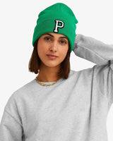 KELLY GREEN BEANIE | INITIAL MINI