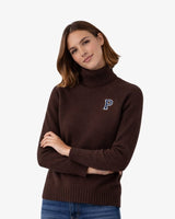 JERSEY CUELLO ALTO MARRÓN