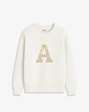 JERSEY OFF WHITE | INICIAL LENTEJUELAS