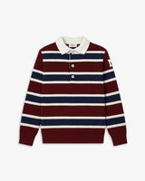JERSEY-POLO | RAYAS GRANATE