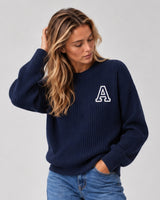 NAVY BLUE SWEATER | INITIAL