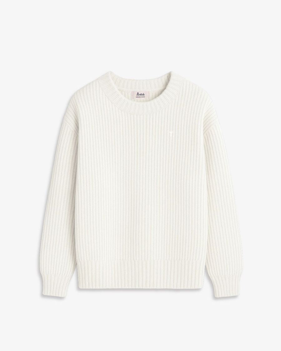 JERSEY PUNTO OFF WHITE | BORDADO MINIMALISTA