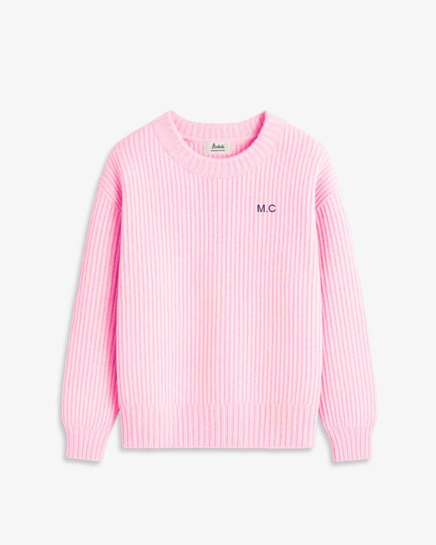 JERSEY PUNTO ROSA CLARO | BORDADO MINIMALISTA