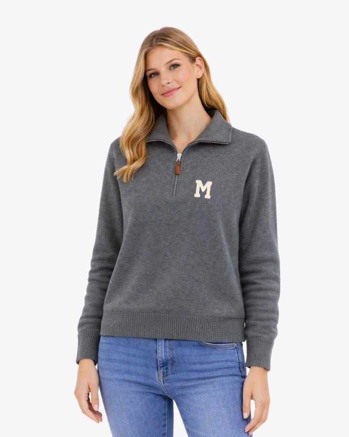 JERSEY ZIPPER DARK GREY