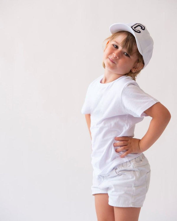 KIDS - WHITE CAP | INITIAL