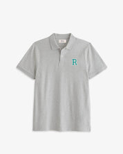 KIDS - GREY POLO SHIRT | INITIAL MICRO CLASSIC