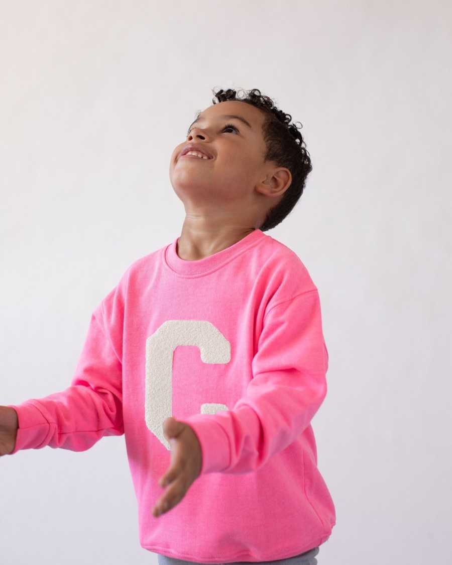 KIDS - SUDADERA FUCHSIA | INICIAL 