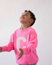 KIDS - SUDADERA FUCHSIA | INICIAL 