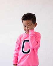 KIDS - SUDADERA FUCHSIA | INICIAL 