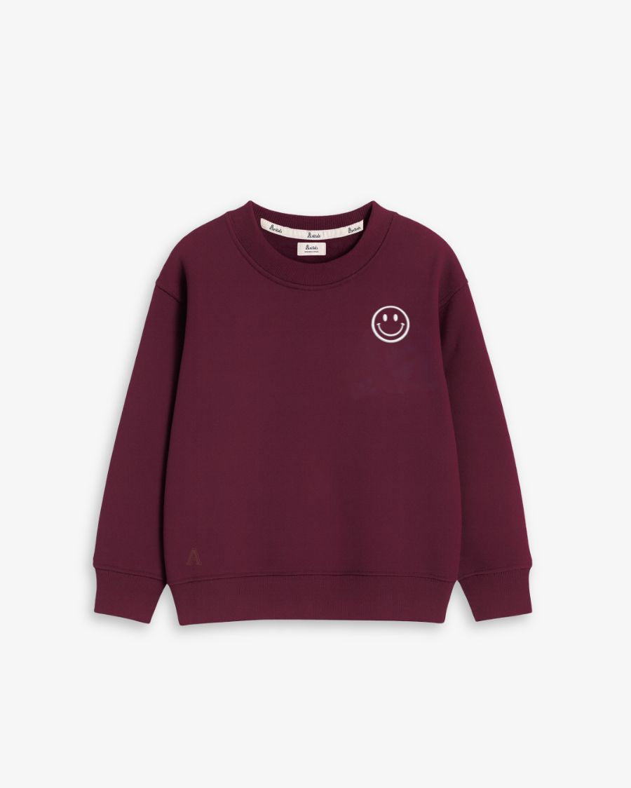 KIDS - SUDADERA GRANATE | SMILE