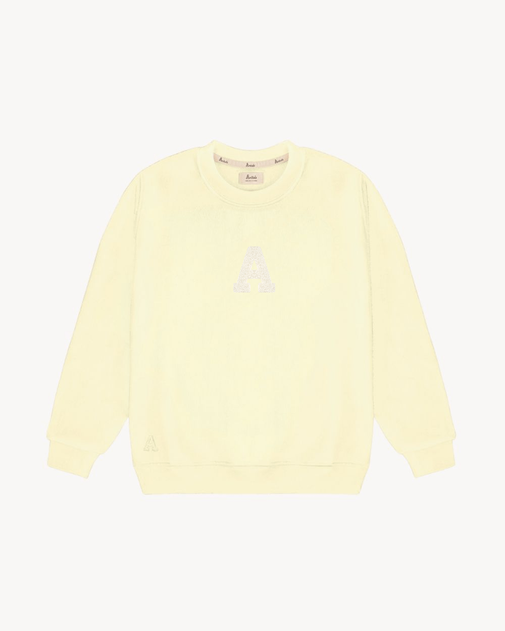 KIDS - SUDADERA LIGHT YELLOW | INICIAL MINI RIZO