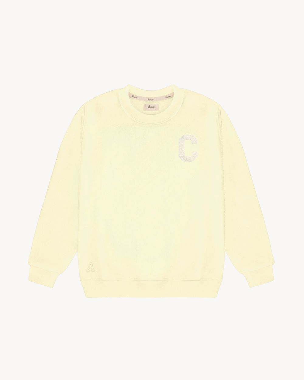 KIDS - SUDADERA LIGHT YELLOW | INICIAL MINI RIZO
