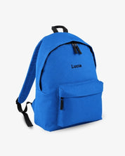 MOCHILA GRANDE AZUL ROYAL |  BORDADO PERSONALIZADO