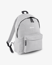 MOCHILA GRANDE GRIS CLARO |  BORDADO PERSONALIZADO