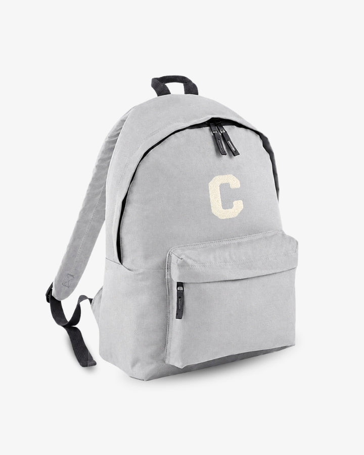 MOCHILA GRANDE GRIS CLARO |  INICIAL