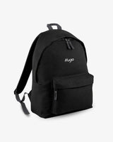 MOCHILA GRANDE NEGRA |  BORDADO PERSONALIZADO