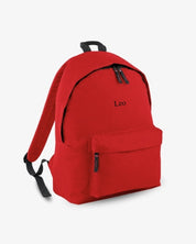 MOCHILA GRANDE ROJA |  BORDADO PERSONALIZADO
