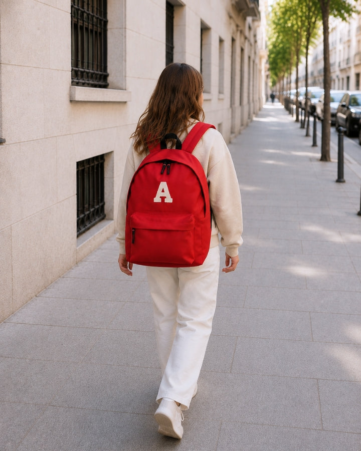 MOCHILA GRANDE ROJA |  INICIAL
