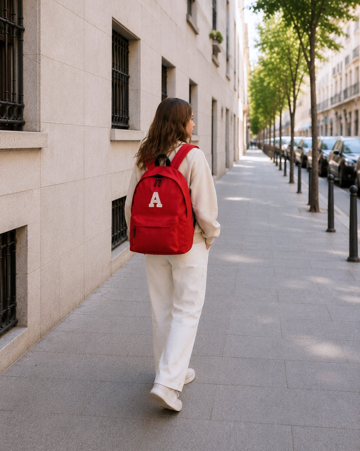 MOCHILA GRANDE ROJA |  INICIAL