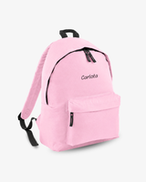 MOCHILA GRANDE  ROSA CLARO |  BORDADO PERSONALIZADO