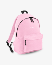 MOCHILA GRANDE  ROSA CLARO |  BORDADO PERSONALIZADO
