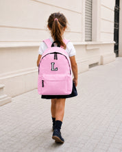 MOCHILA GRANDE  ROSA CLARO |  INICIAL