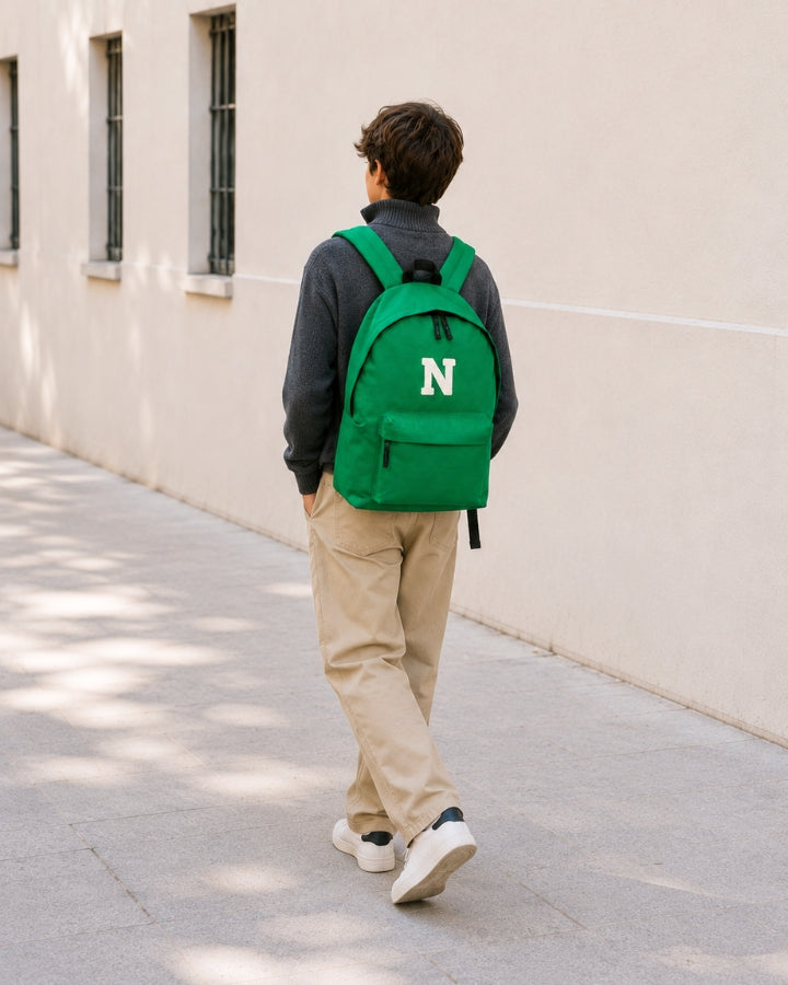 MOCHILA GRANDE VERDE KELLY |  INICIAL