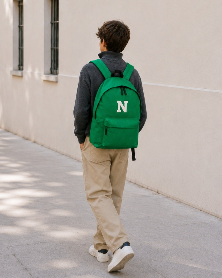MOCHILA GRANDE VERDE KELLY |  INICIAL