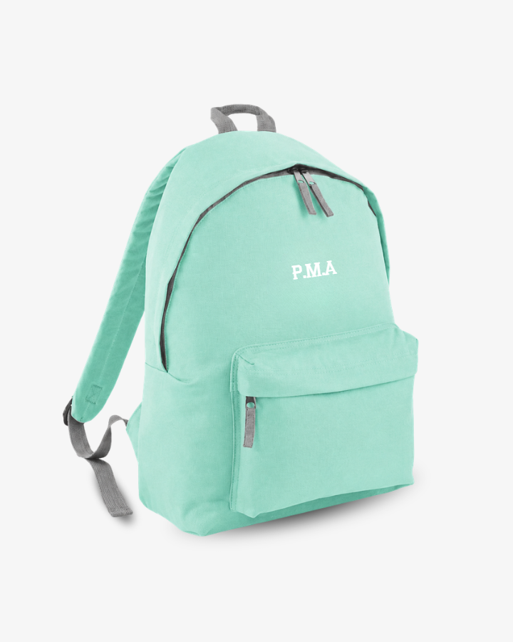 MOCHILA GRANDE VERDE MINT |  BORDADO PERSONALIZADO