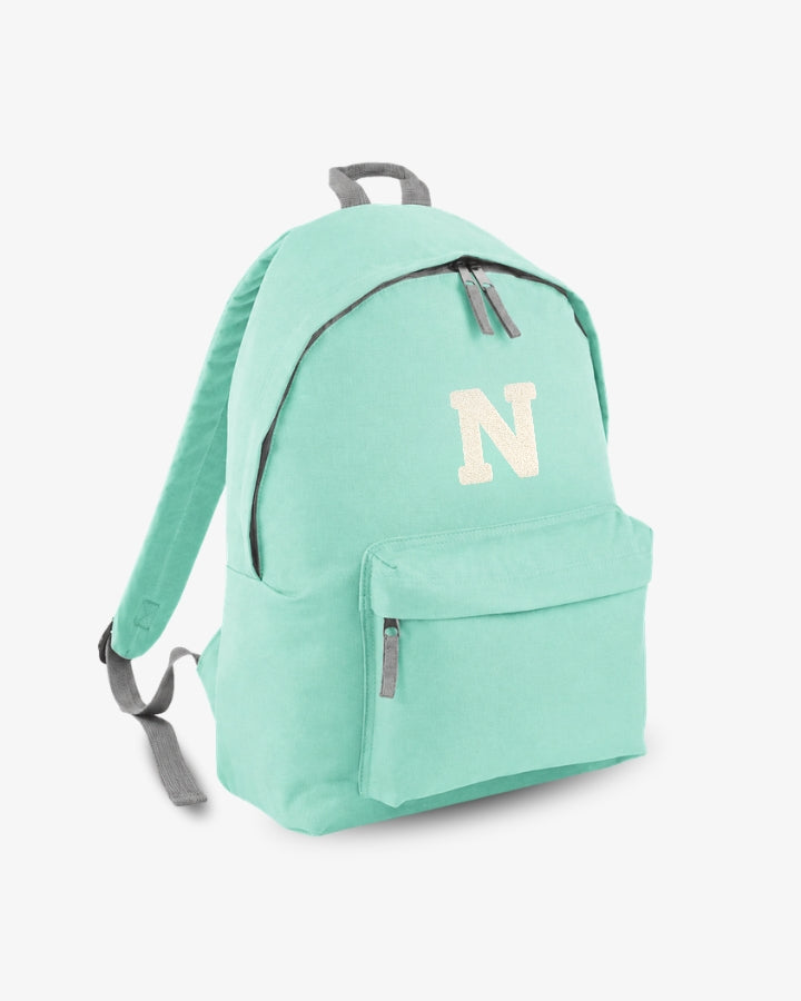 MOCHILA GRANDE VERDE MINT | INICIAL