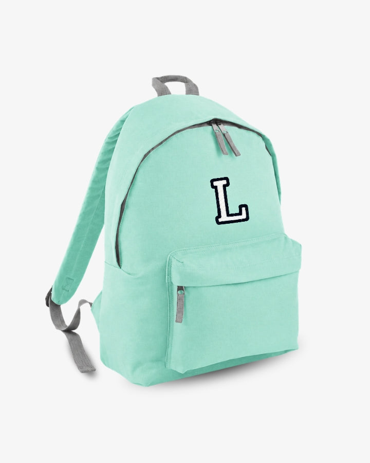 MOCHILA GRANDE VERDE MINT | INICIAL