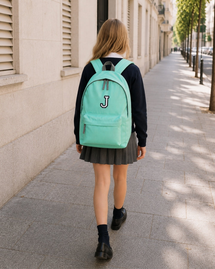 MOCHILA GRANDE VERDE MINT |  INICIAL