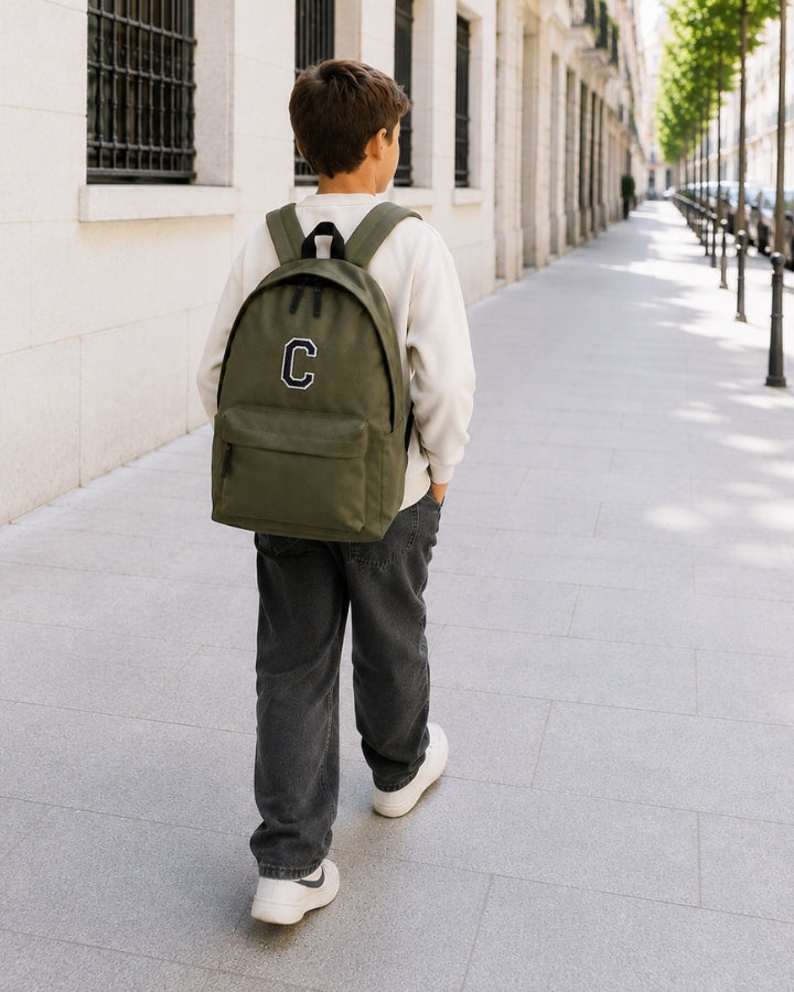 MOCHILA GRANDE VERDE OLIVA |  INICIAL
