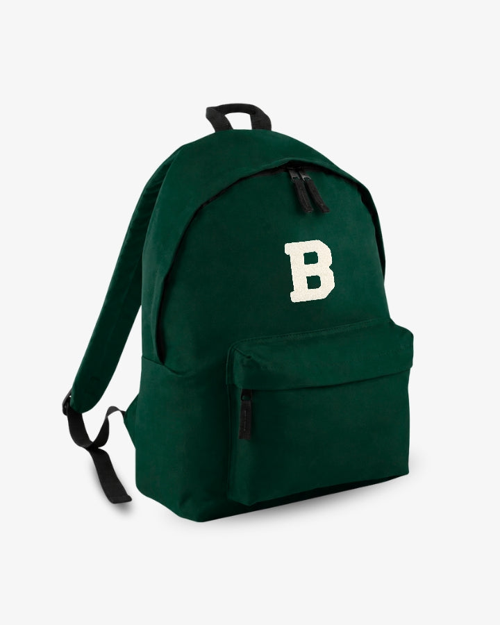 MOCHILA GRANDE VERDE OSCURO |  INICIAL
