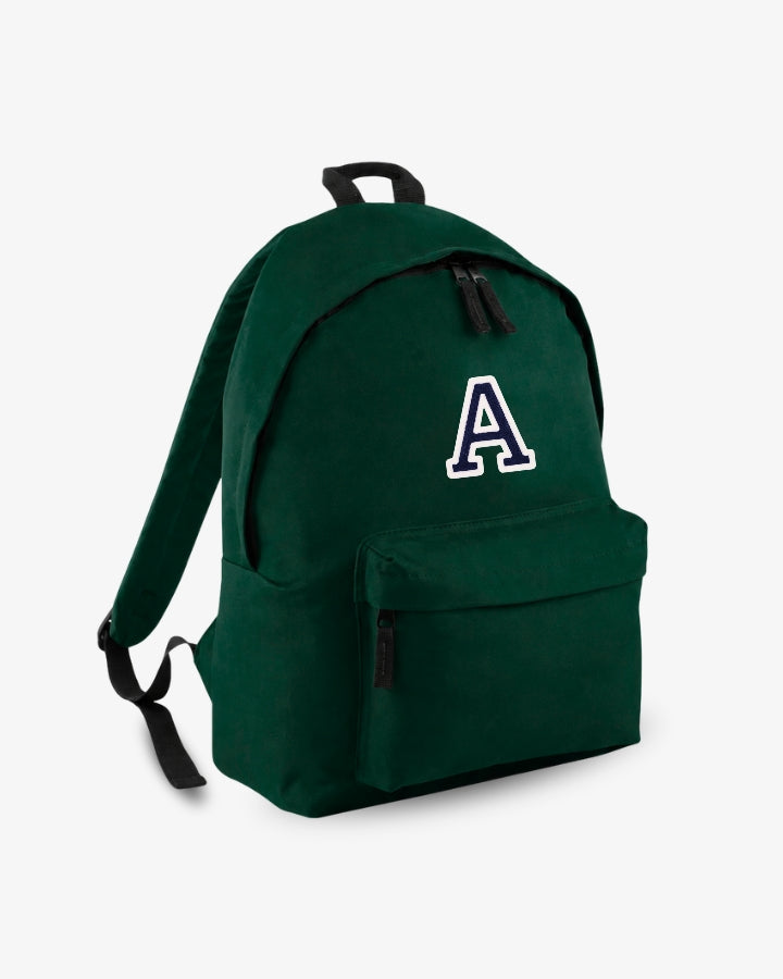MOCHILA GRANDE VERDE OSCURO |  INICIAL