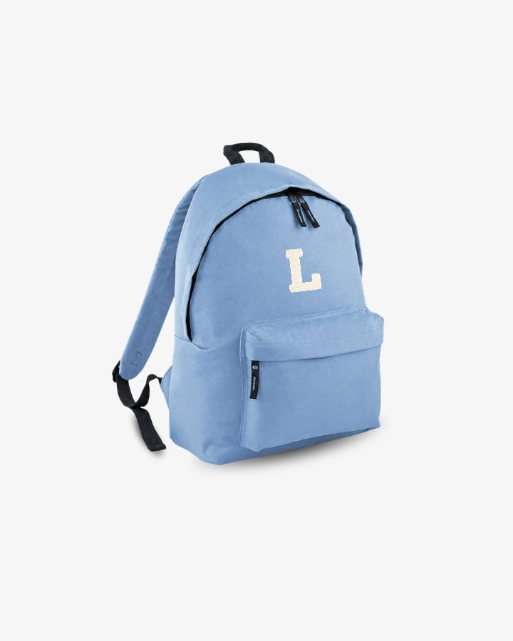 MOCHILA PEQUEÑA AZUL CELESTE |  INICIAL